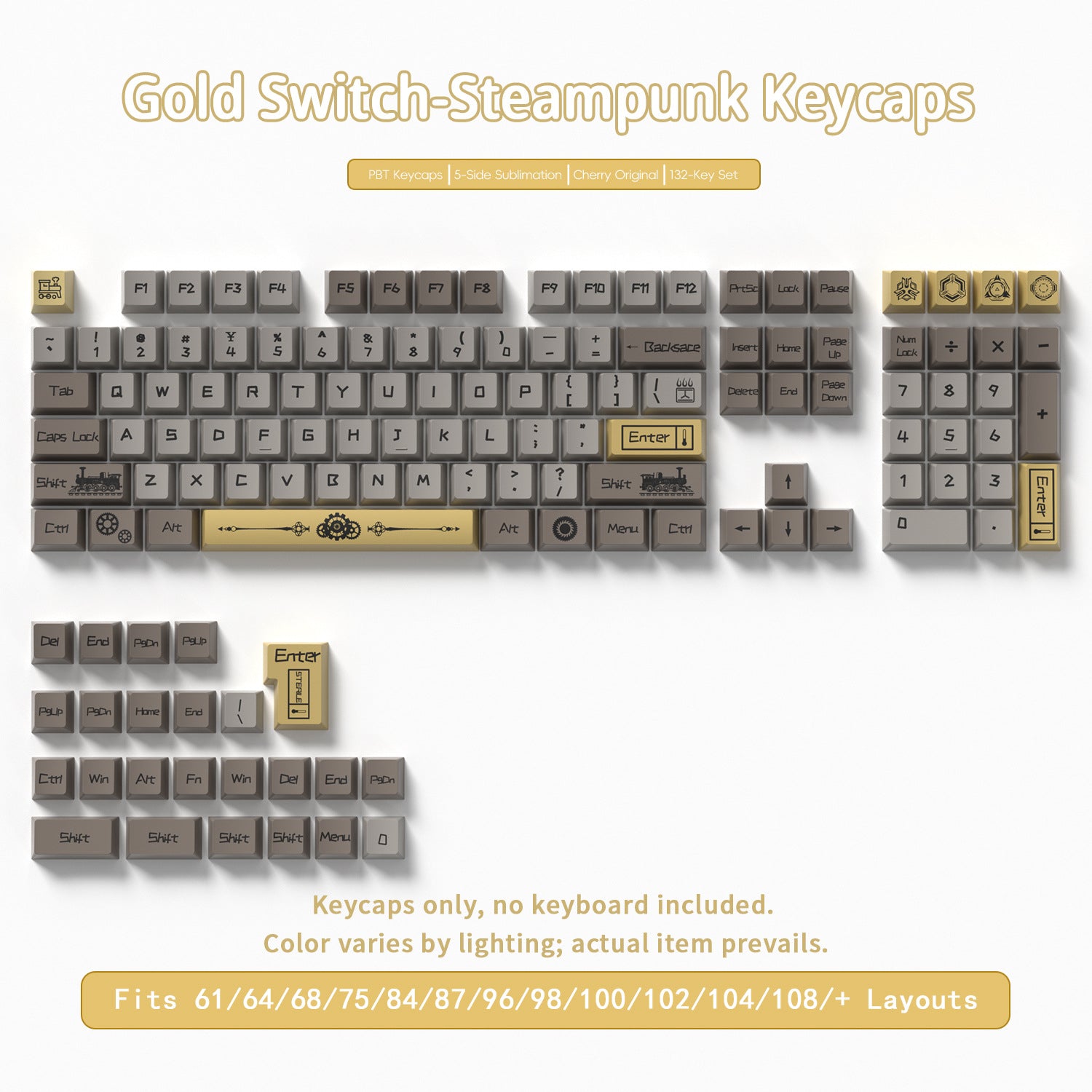 Steampunk Keycaps