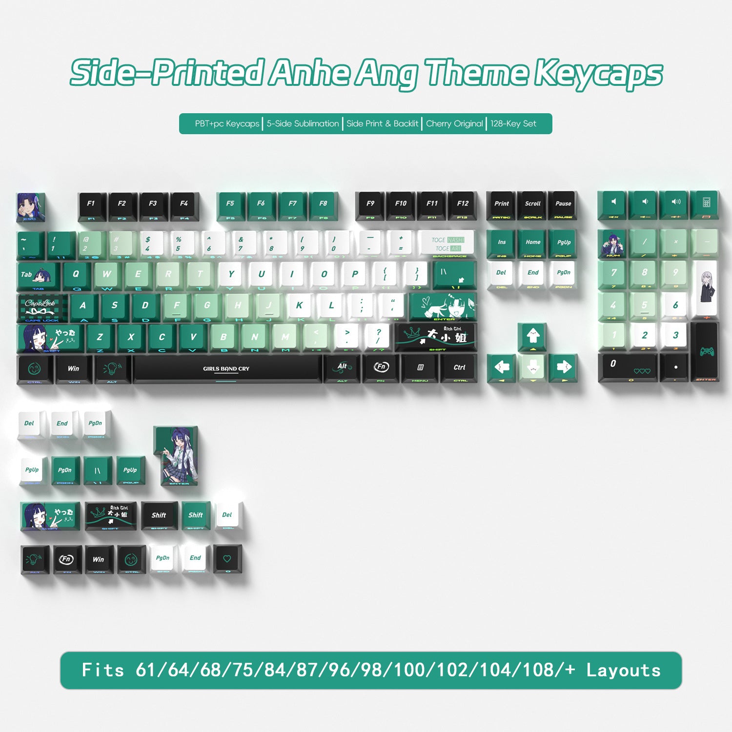 Anhe Ang Side Backlight Keycaps