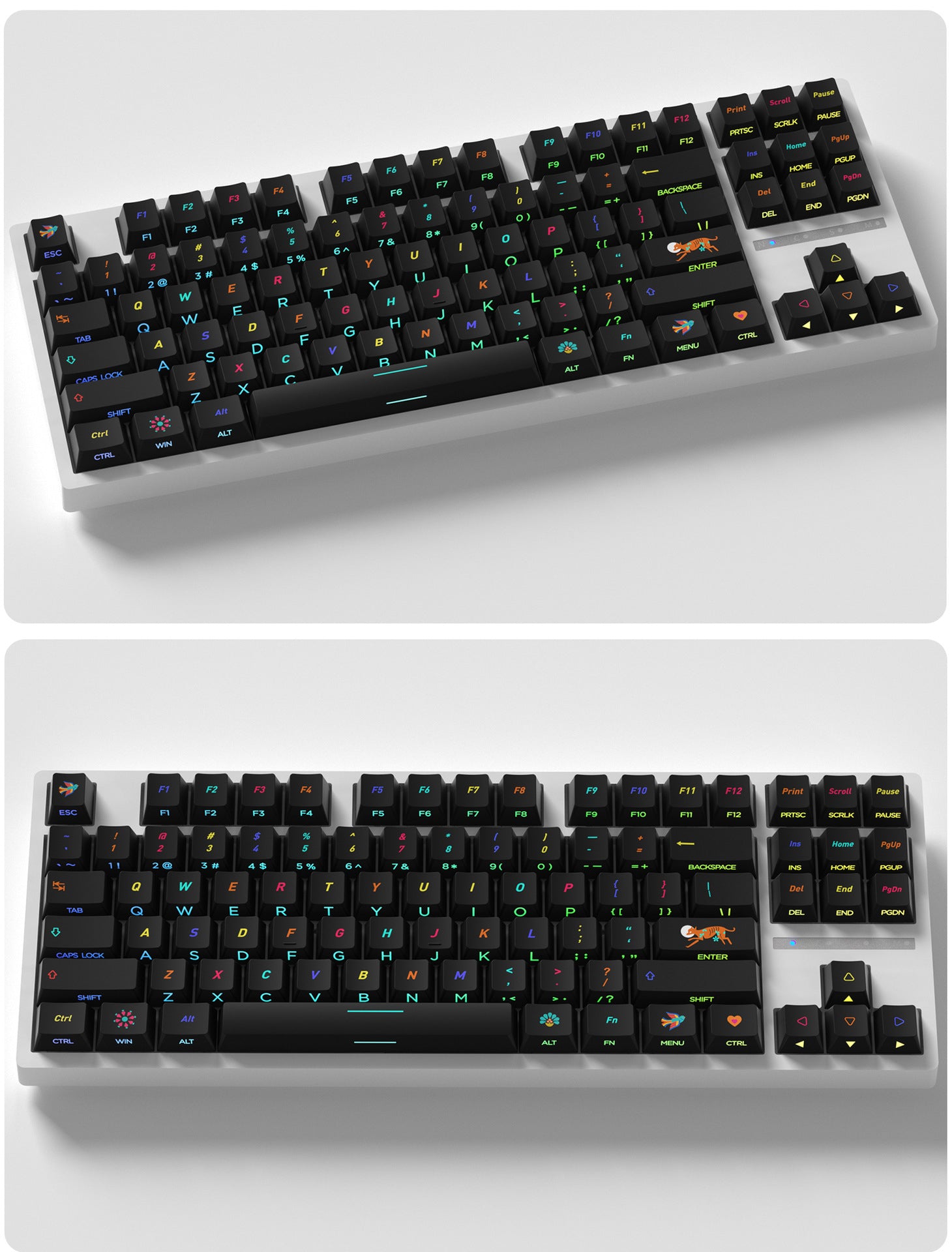 Underground World Side Backlight Keycaps