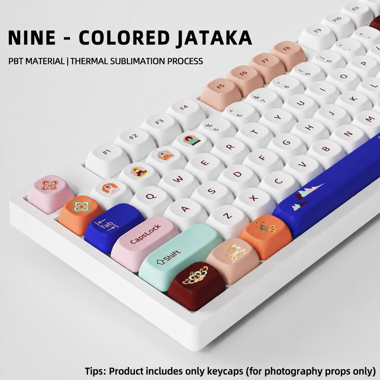 Nine Colored Jataka Keycaps
