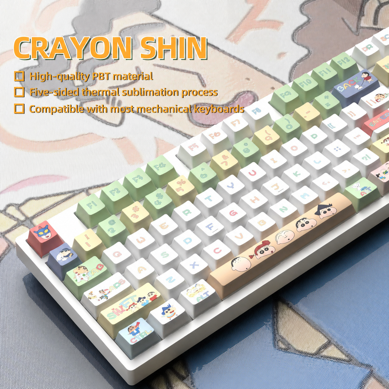 Crayon Shin-Chan Keycaps