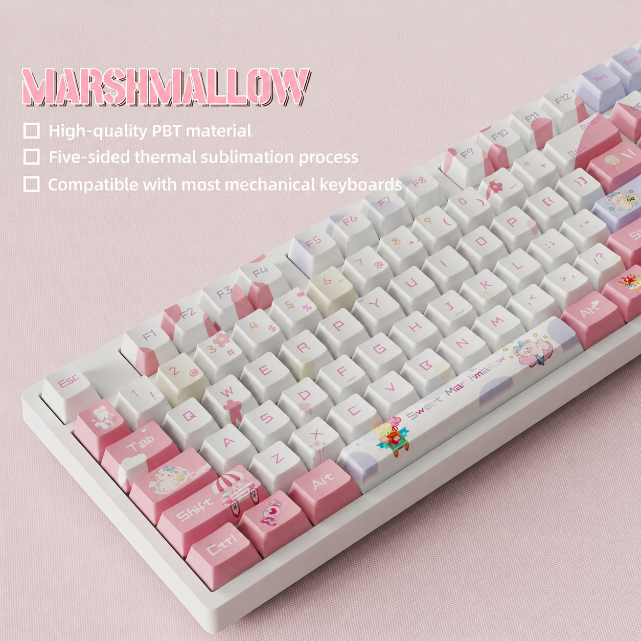 Marshmallow Keycaps