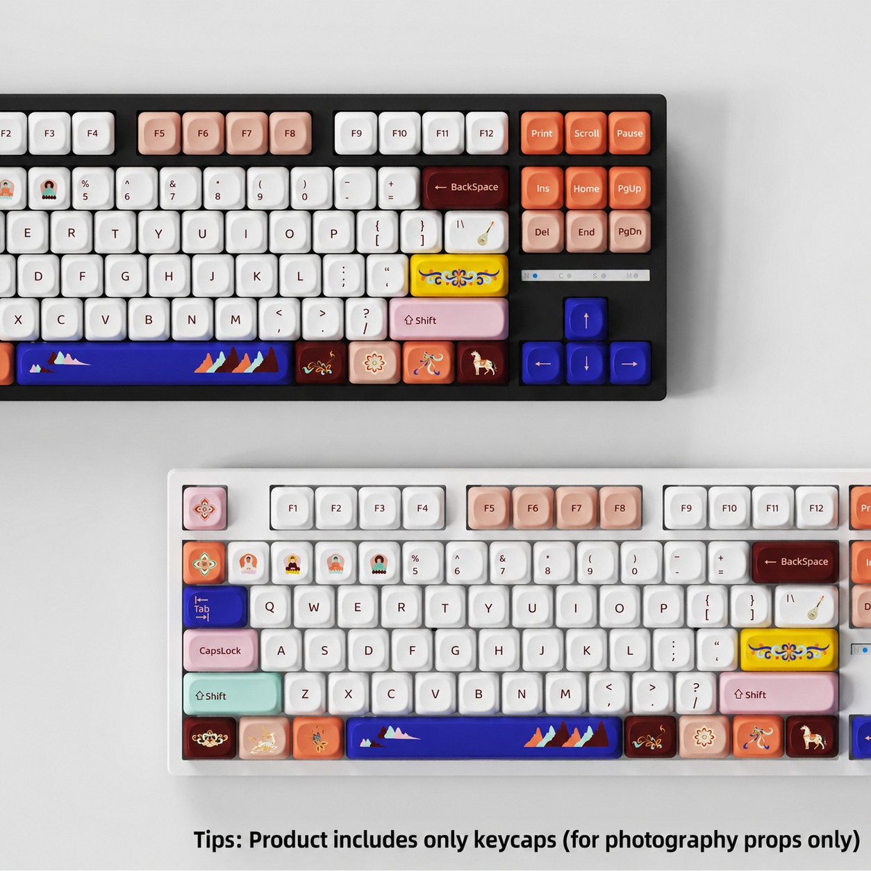 Nine Colored Jataka Keycaps