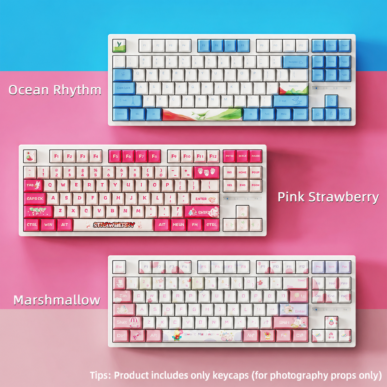 Marshmallow Keycaps