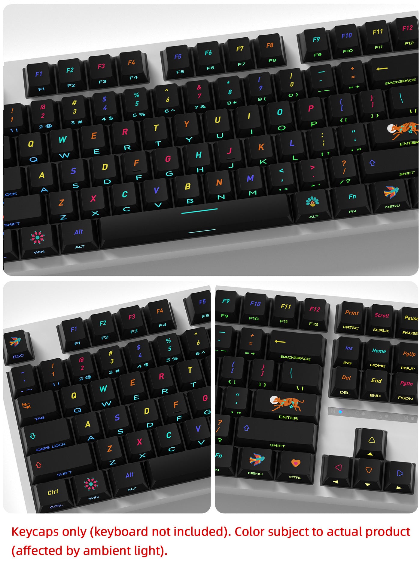 Underground World Side Backlight Keycaps