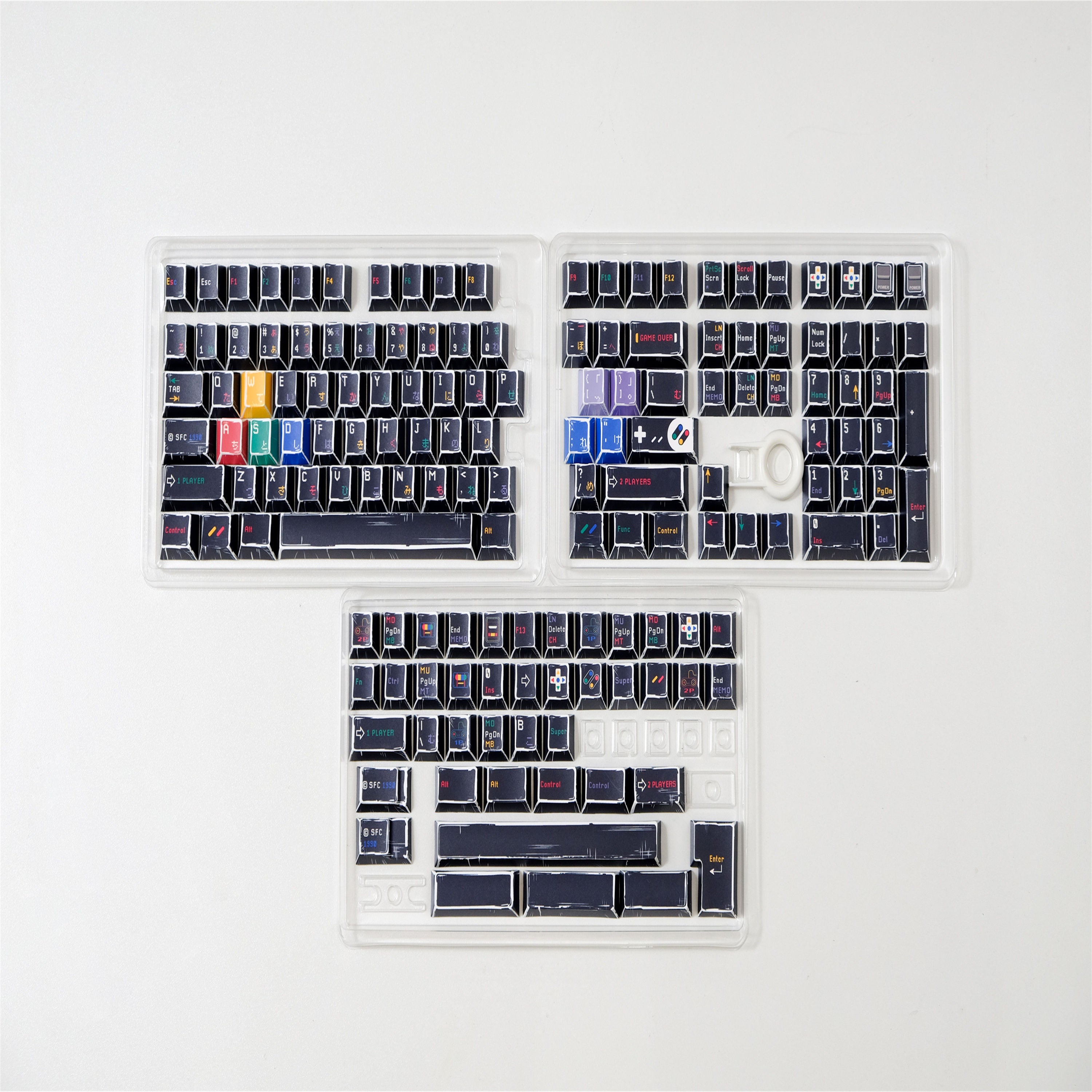 SFC Black Comic Style keycaps