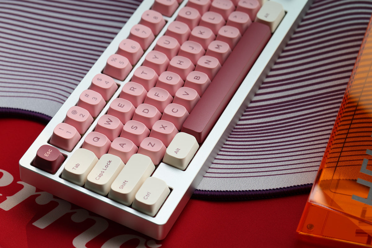 Raspberry Keyes YMK Raspberry keycaps 171 Keys PBT Material YMK Profile Two-Color ...