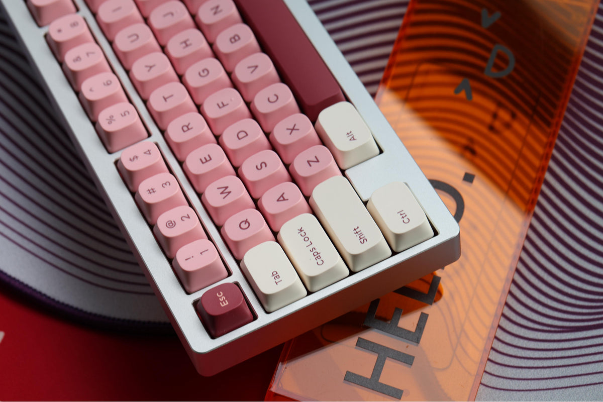 Raspberry Keyes YMK Raspberry keycaps 171 Keys PBT Material YMK Profile Two-Color ...