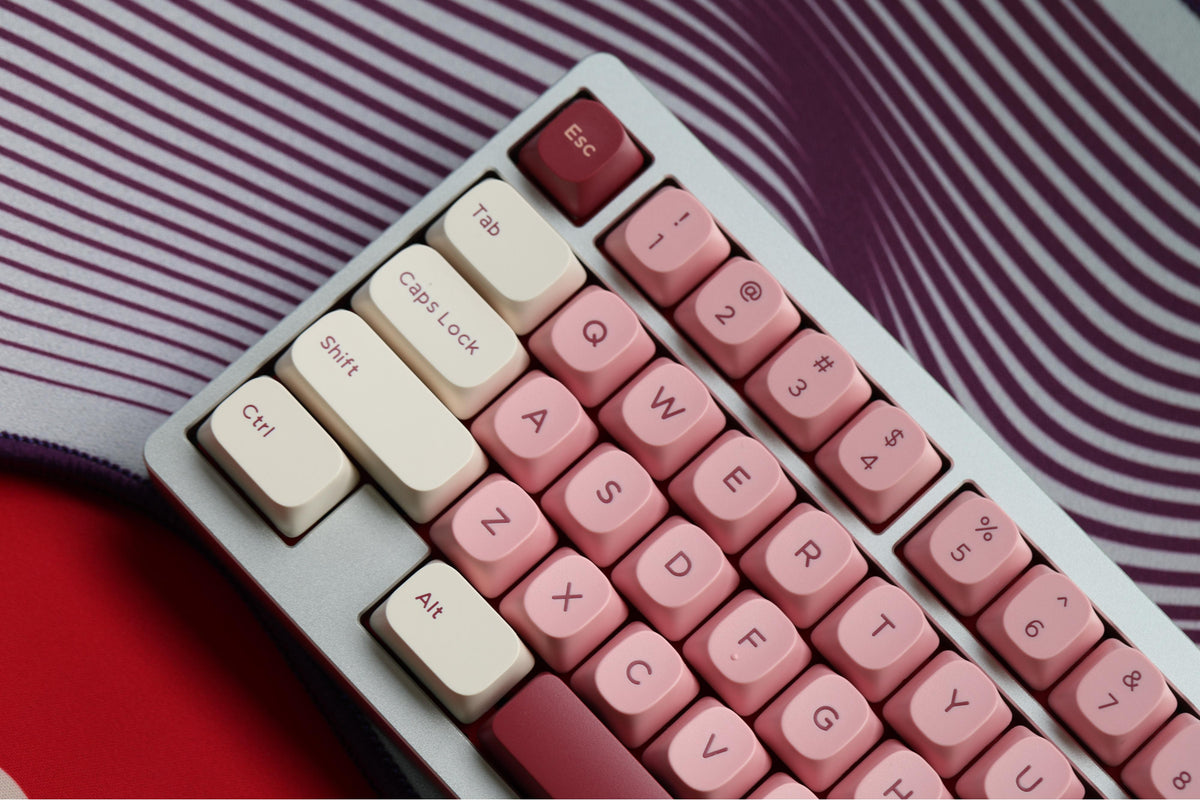 Raspberry Keyes YMK Raspberry keycaps 171 Keys PBT Material YMK Profile Two-Color ...