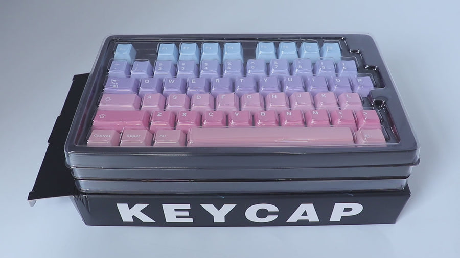 Colorful Clouds keycaps 129 Keys PBT Keycaps Cherry Profile DYE-SUB ...
