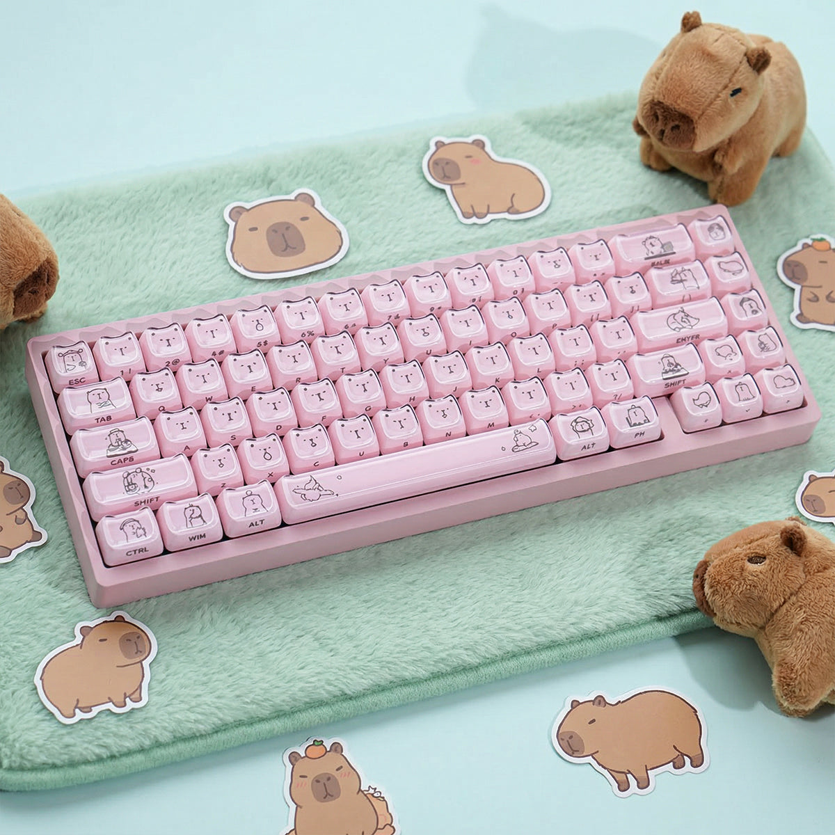 Crystal Kapibala Keycaps - joorkey