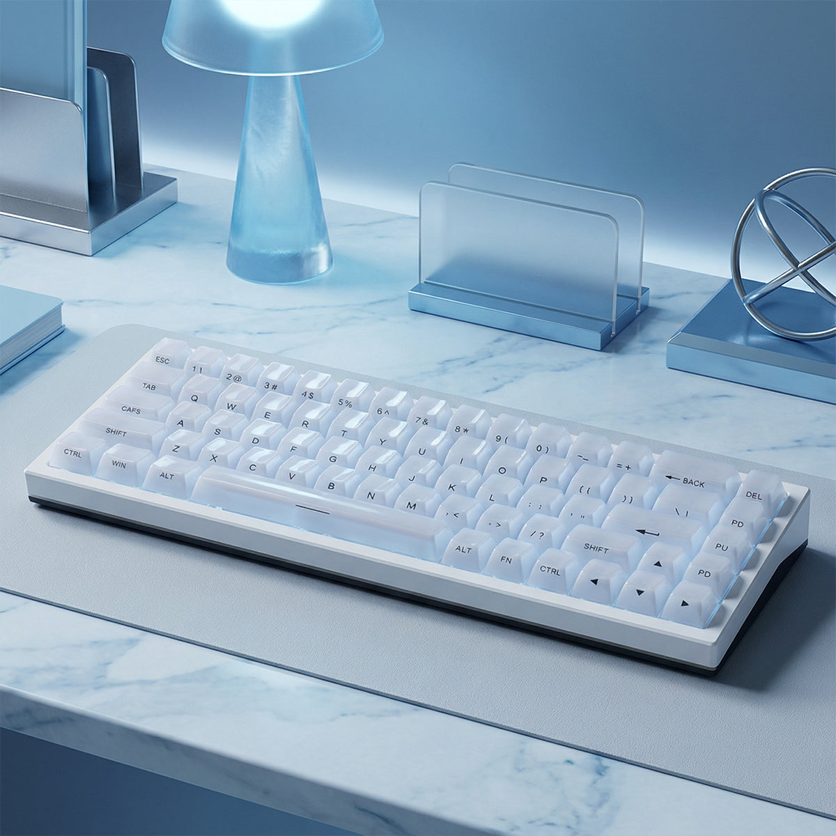Ice Crystal Mist Side Keycaps - joorkey