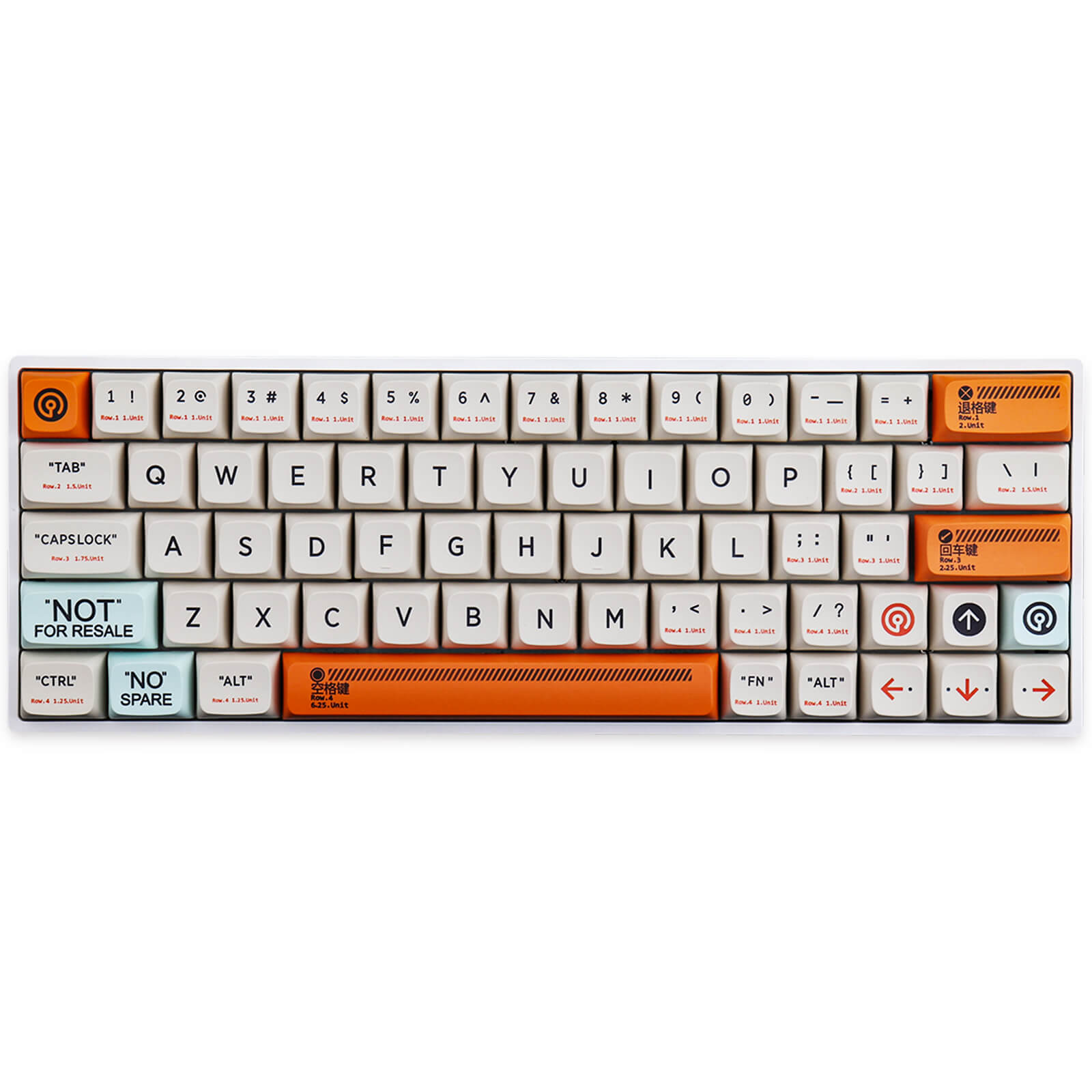 Plastic Keycaps Set