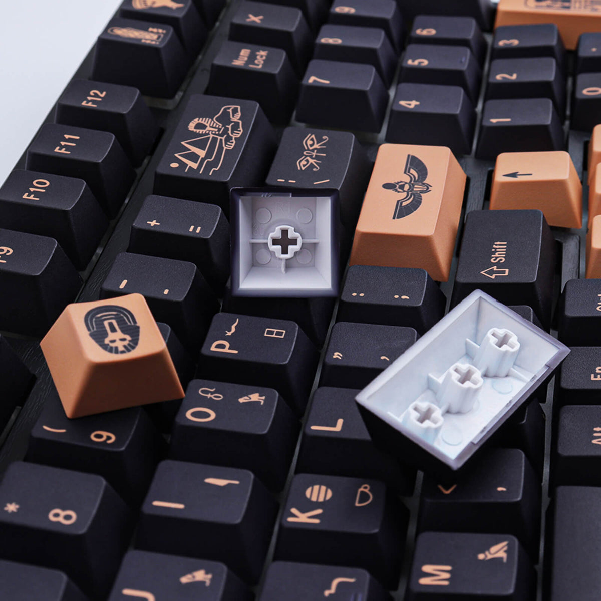 Israeli Keycaps Pharaoh Theme Keycaps 129 Keys PBT DYE-SUB Cherry Profile Keycap For MX ...