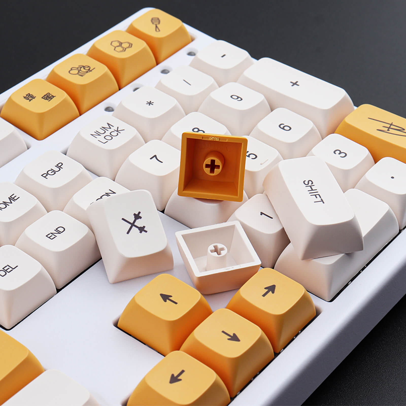 Honey Milk Keycaps Set