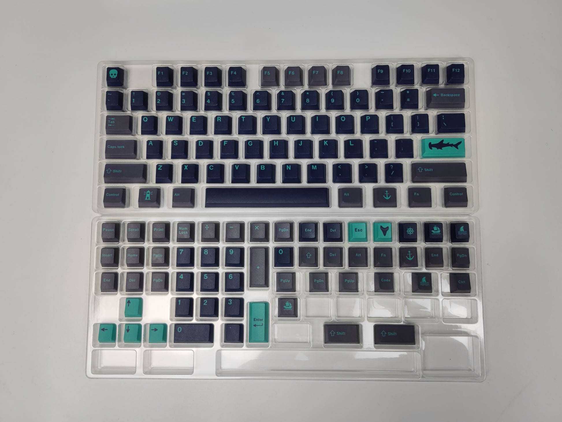 129 Keys PBT Dye-SUB Hammerhead Keycaps