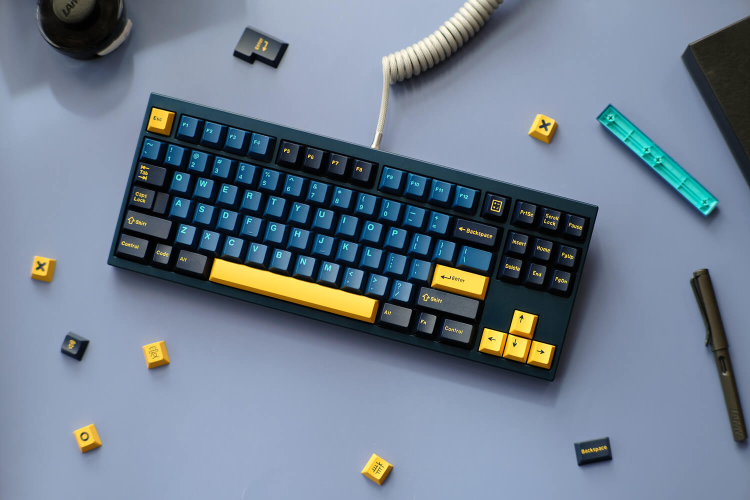 Double shot ABS Nautilus Keycaps Set