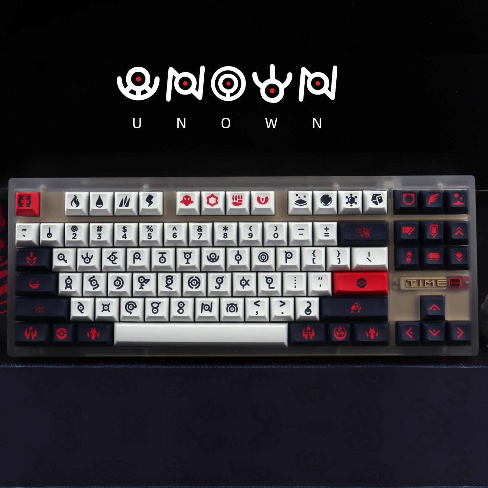 Custom keycap Pokemon Unown Keycaps KCA Profile PBT DYE SUB For MX ...