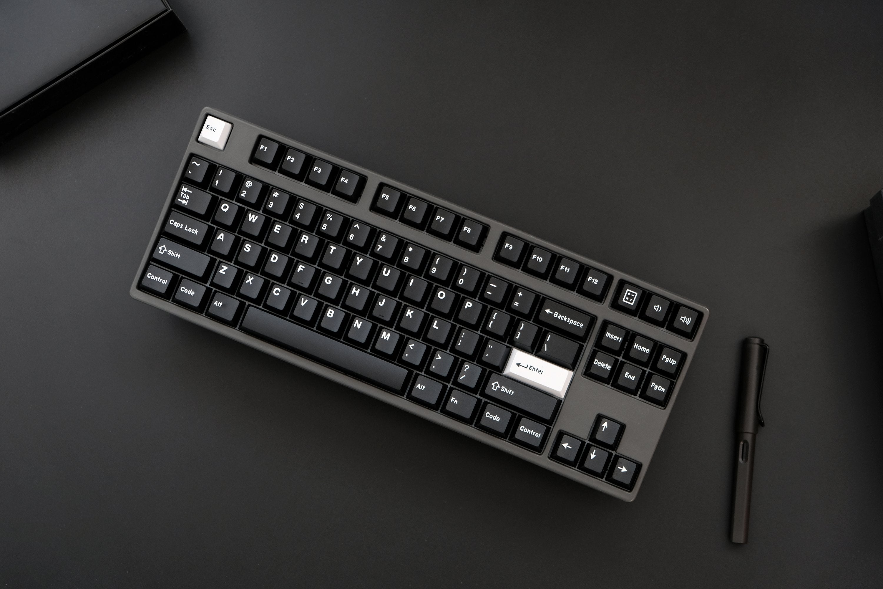 171 keys ABS Double Shot WOB/Bow Keycaps
