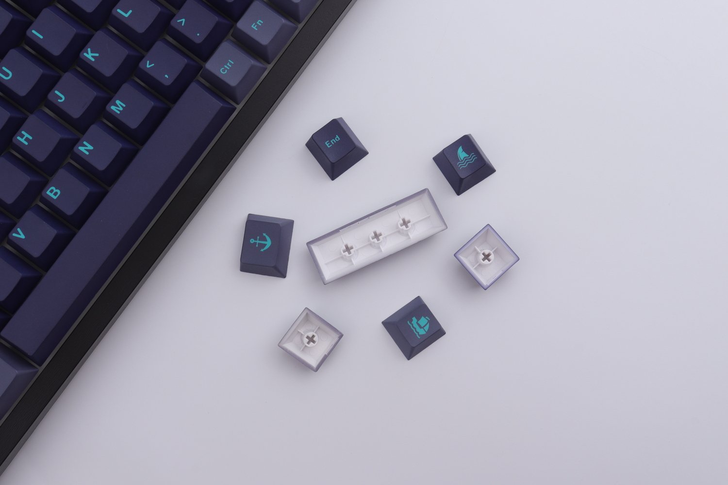 129 Keys PBT Dye-SUB Hammerhead Keycaps