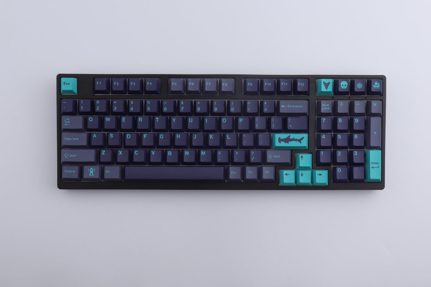 129 Keys PBT Dye-SUB Hammerhead Keycaps