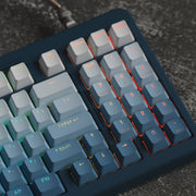 Fog Blue Gradient Backlight Keycaps - Diykeycap