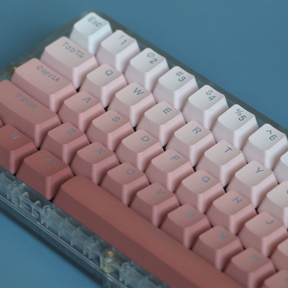 Pink Gradient Backlight Keycaps - Diykeycap