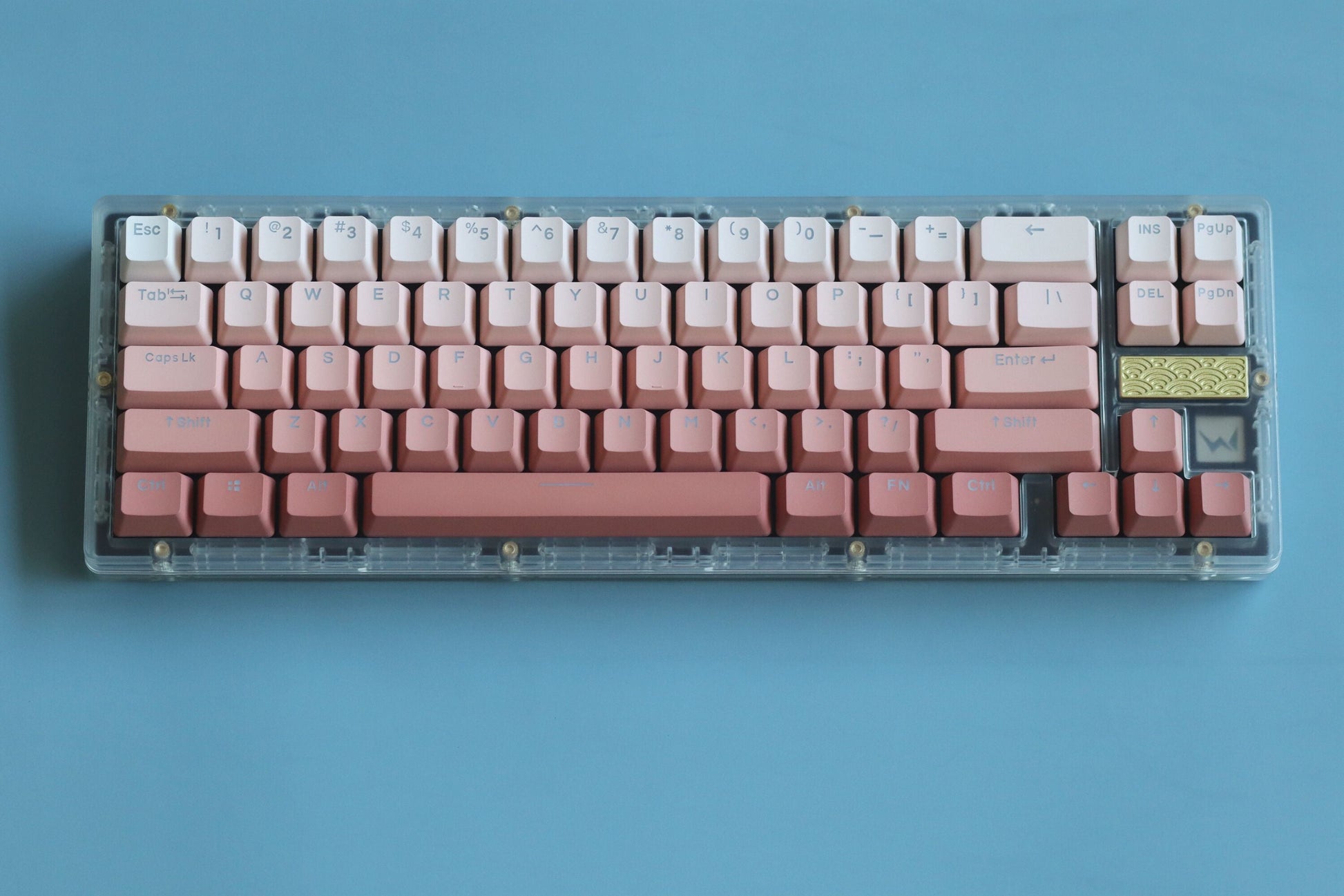 Pink Gradient Backlight Keycaps - Diykeycap