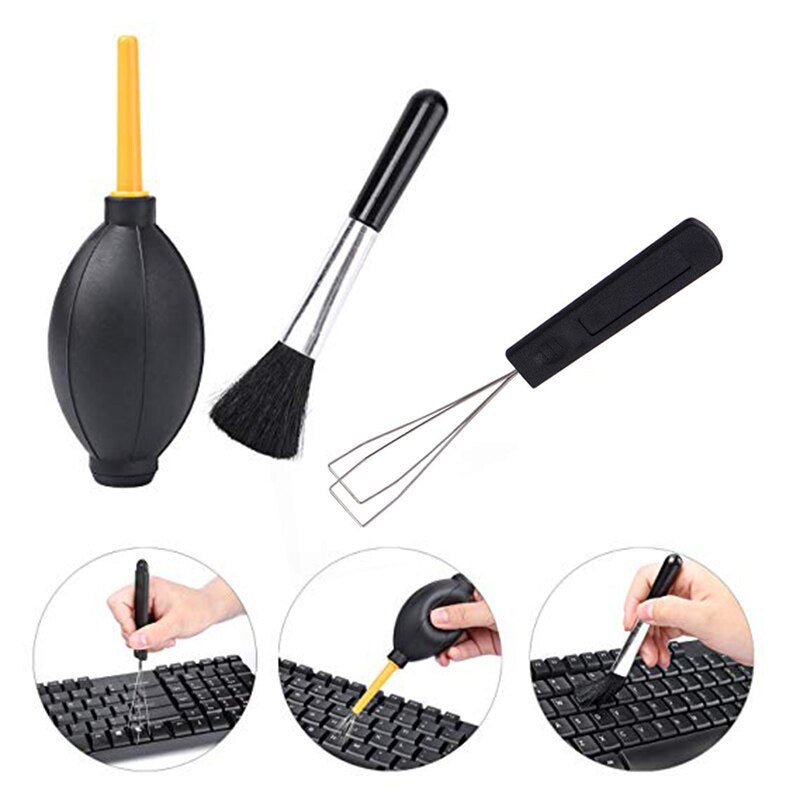 Machinery Keyboard Keycaps Puller Cleaning Kit Dust Blower Ball Rubber ...