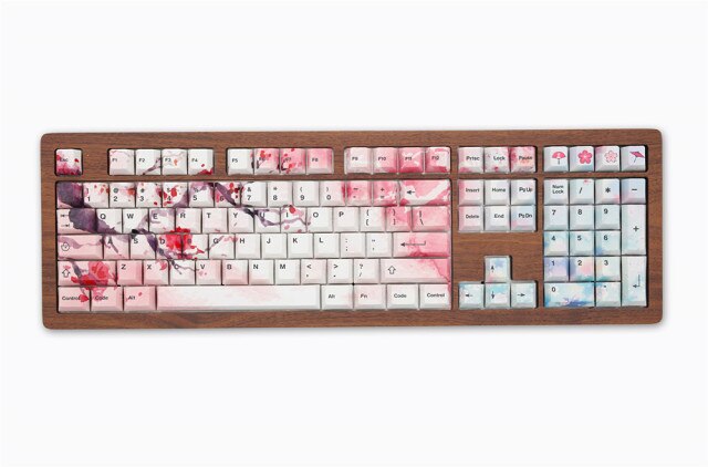 Ink Cherry Blossom Keycaps Set