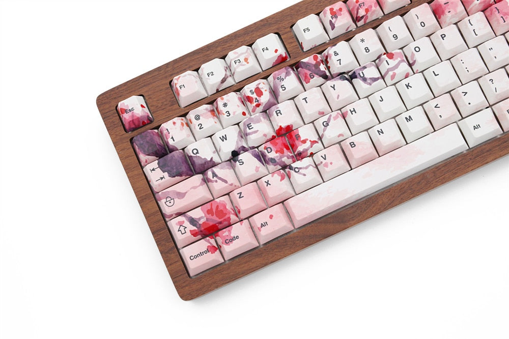 Ink Cherry Blossom Keycaps Set