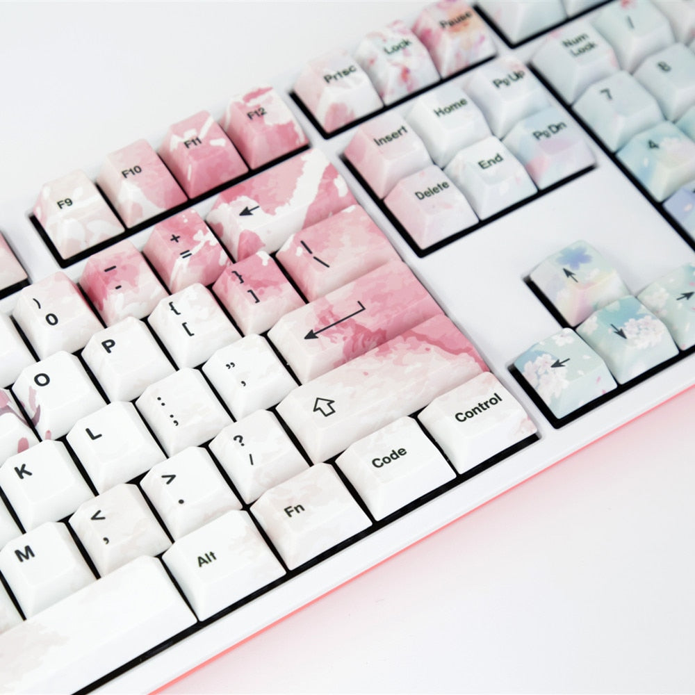 Ink Cherry Blossom Keycaps Set