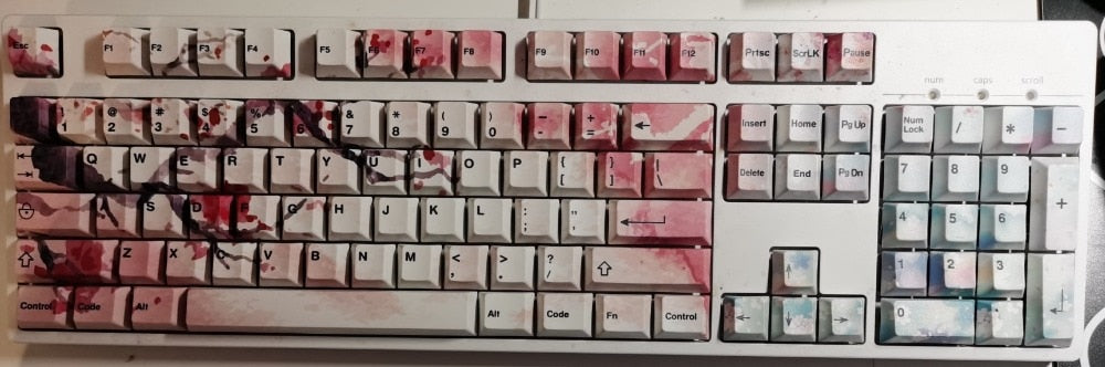 Ink Cherry Blossom Keycaps Set