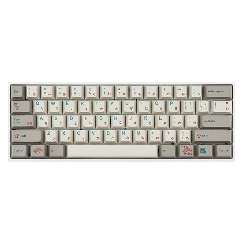 PBT Sushi Keycaps Retro Japanese Sushi Keycaps Mechanical Keyboard ...