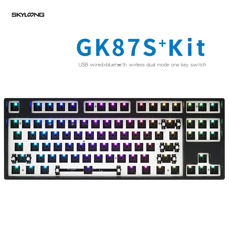 GK87X/XS Bluetooth Mechanical Keyboard Kit 87% 87RGB Mechanical GK87X/XS Bluetooth Mechanical Keyboard Kit 87% 87RGB Mechanical
