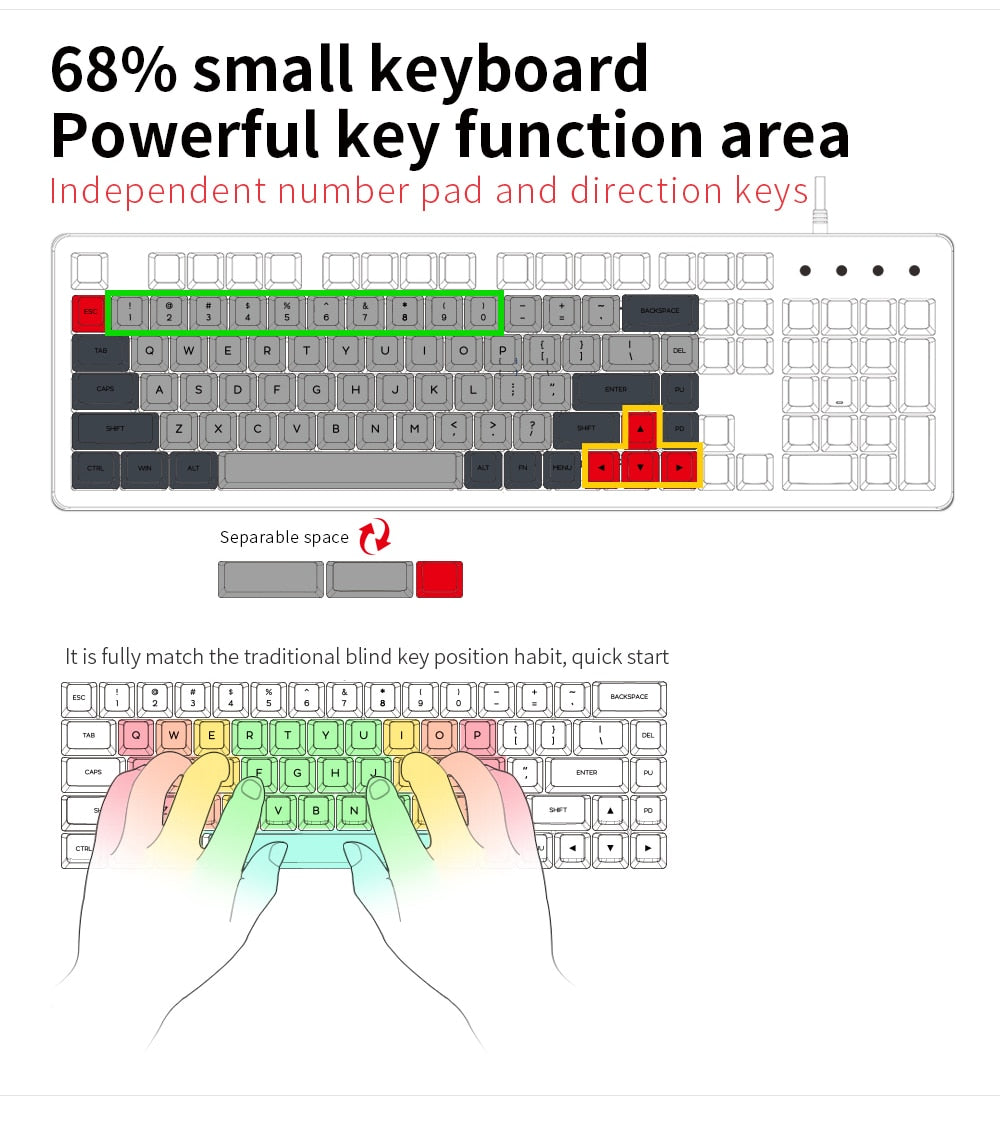 GK68XS Geek Mechanical Keyboard Kit