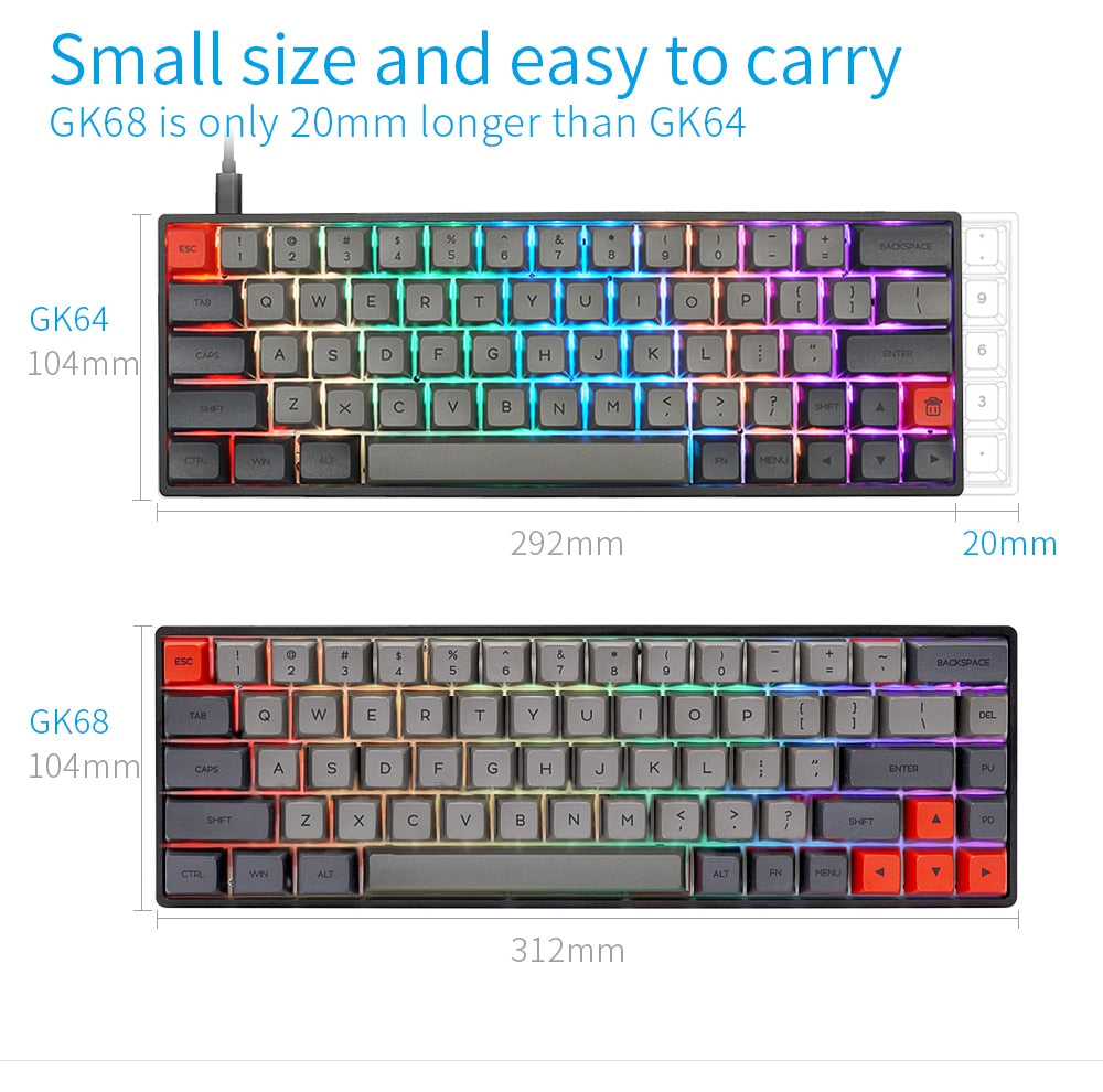 GK68XS Geek Mechanical Keyboard Kit