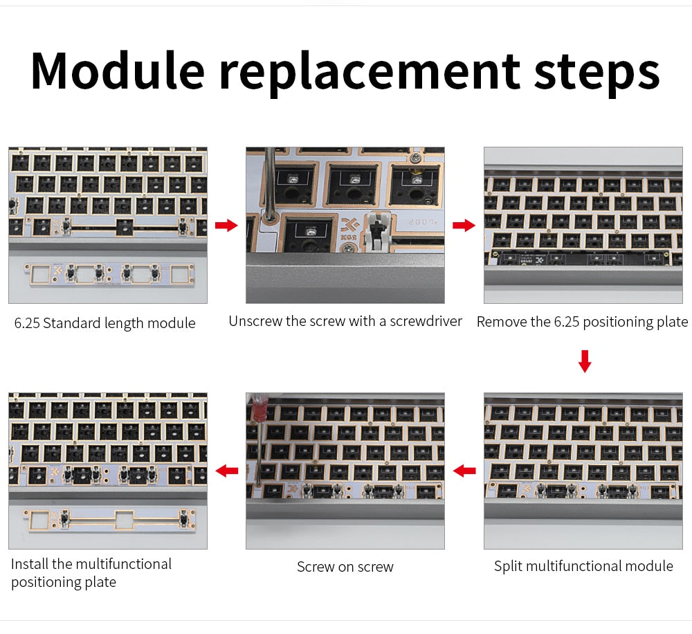GK68XS Geek Mechanical Keyboard Kit