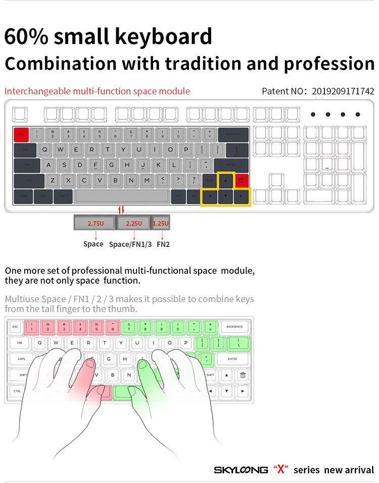 GK64X/XS Mechanical Keyboard Kit