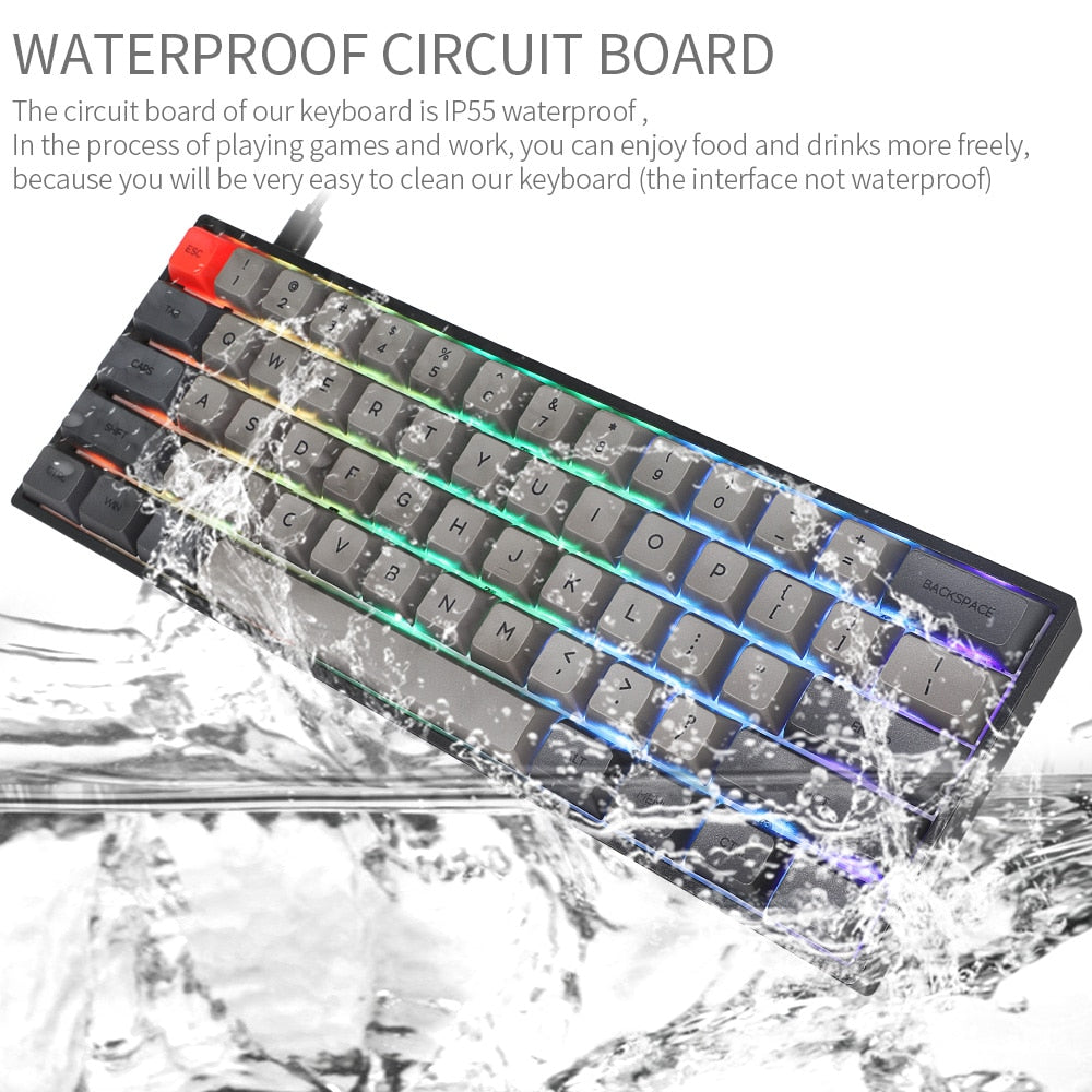 GK61S SK61S Hot Swap Mechanical Keyboard