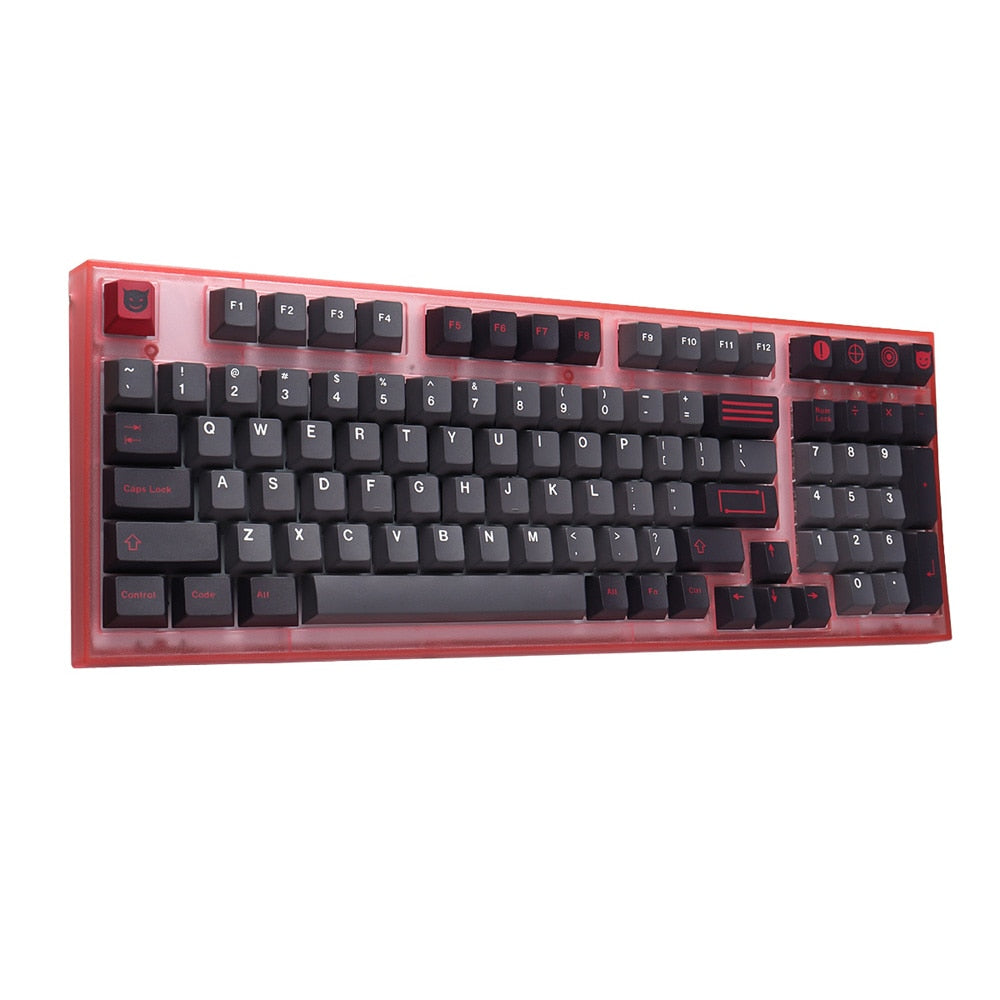 129 Keys PBT DYE-SUB Evil Dolch Keycaps